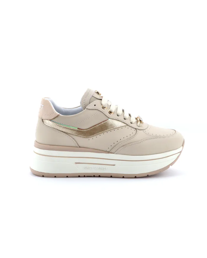 JANET&JANET Sneakers Beige - Glamour Calzature