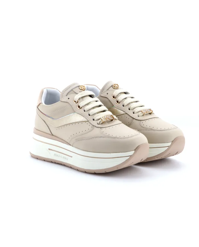 JANET&JANET Sneakers Beige - Glamour Calzature