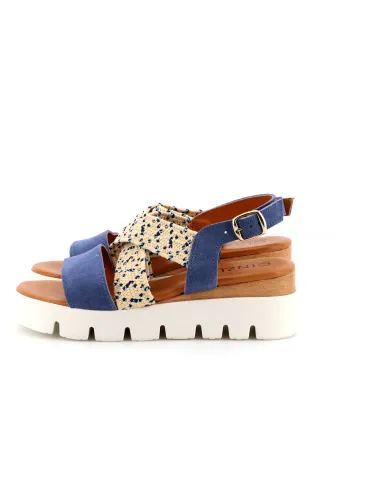 Cinzia Soft Sandalo Blu - Glamour Calzature