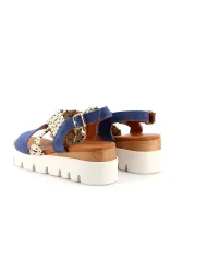 Cinzia Soft Sandalo Blu - Glamour Calzature