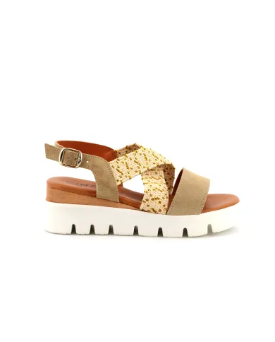 Cinzia Soft Sandalo Beige - Glamour Calzature