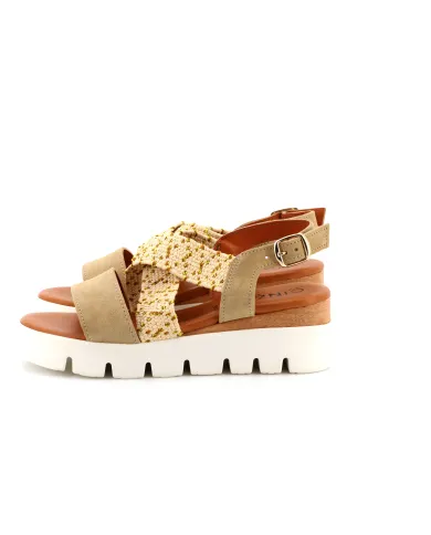 Cinzia Soft Sandalo Beige - Glamour Calzature