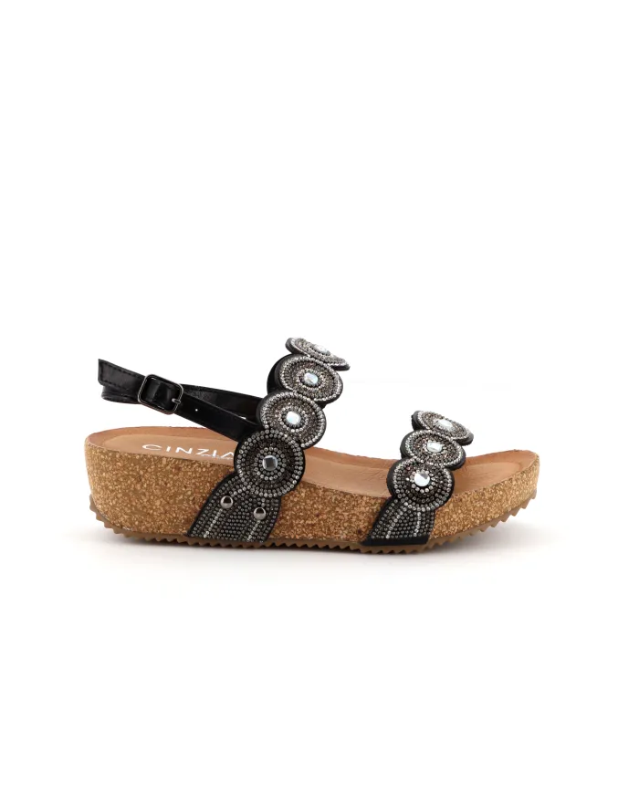 Cinzia Soft Sandalo Nero - Glamour Calzature