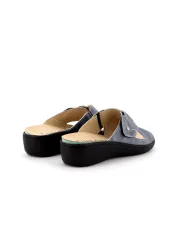 Cinzia Soft Ciabatta Blu - Glamour Calzature