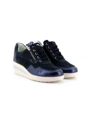 Cinzia Soft Sneakers Blu - Glamour Calzature