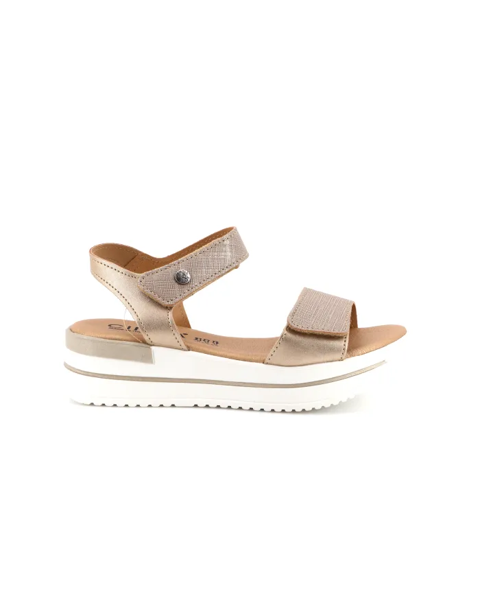 Cinzia Soft Sandalo Platino - Glamour Calzature