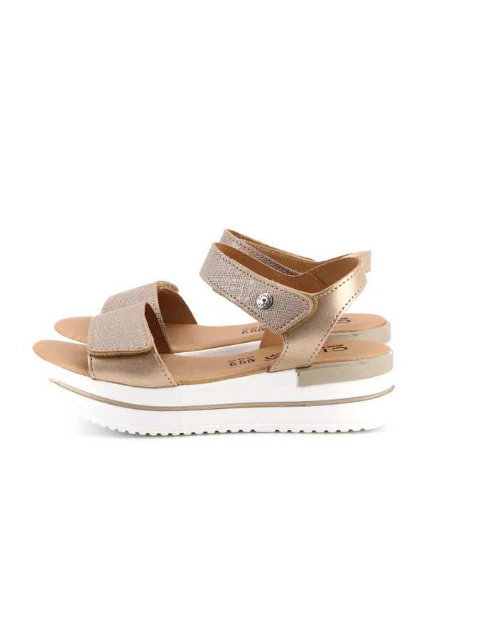 Cinzia Soft Sandalo Platino - Glamour Calzature