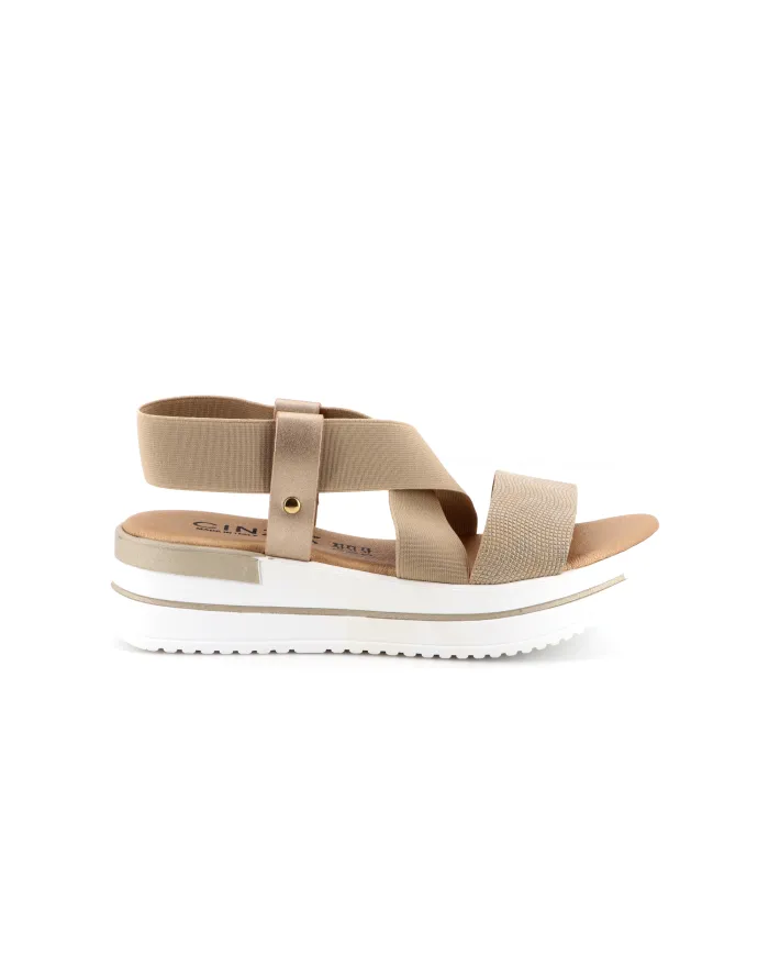 Cinzia Soft Sandalo Platino - Glamour Calzature