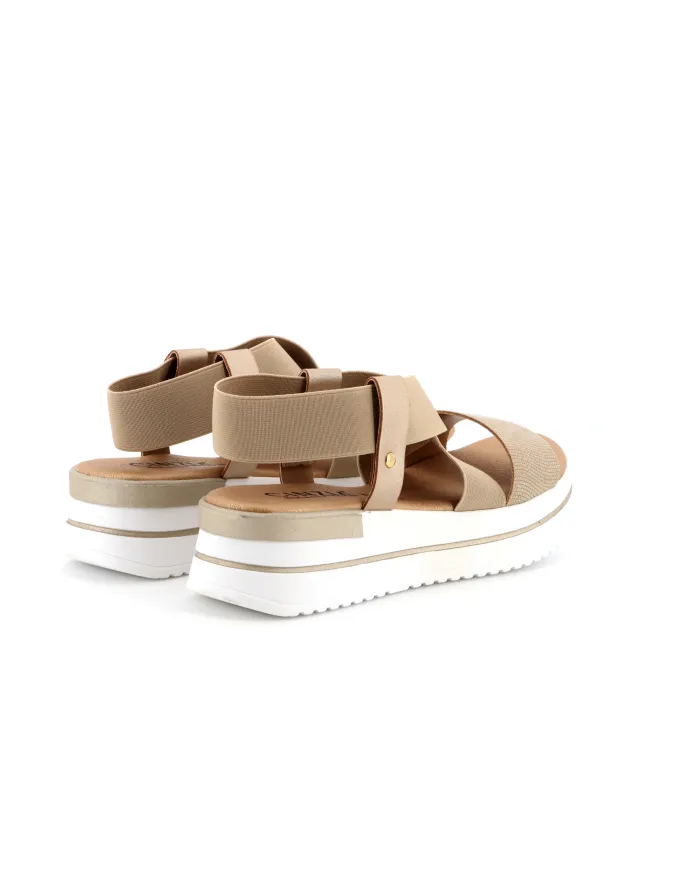 Cinzia Soft Sandalo Platino - Glamour Calzature