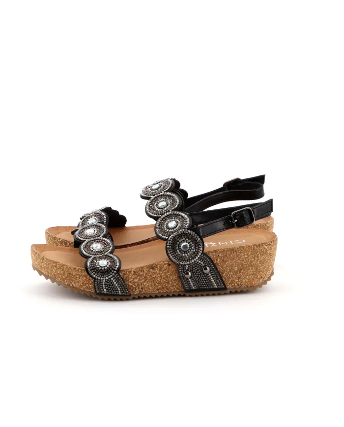 Cinzia Soft Sandalo Nero - Glamour Calzature