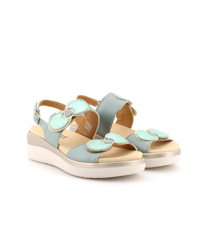 Cinzia Soft Sandalo Verde - Glamour Calzature