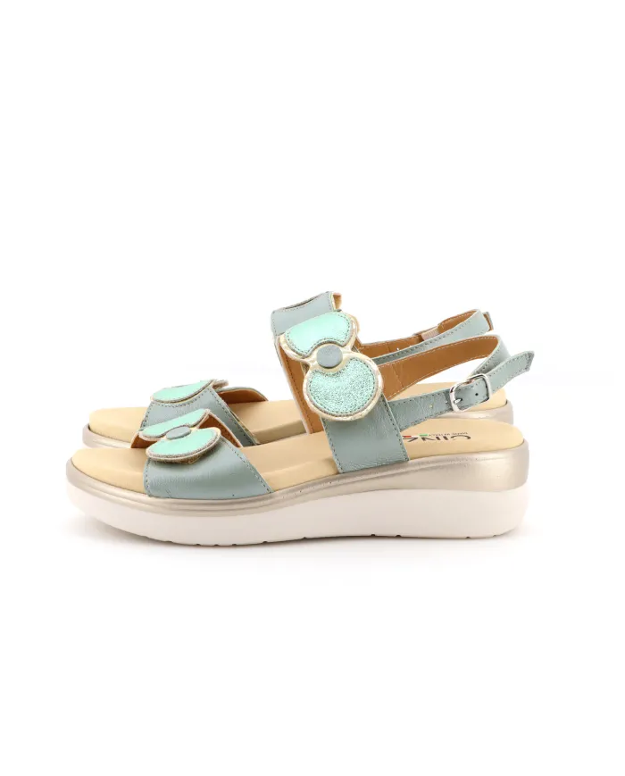 Cinzia Soft Sandalo Verde - Glamour Calzature