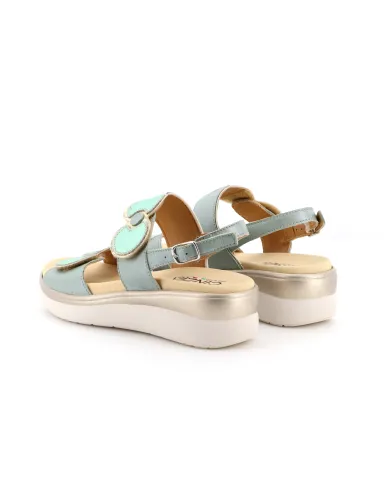 Cinzia Soft Sandalo Verde - Glamour Calzature
