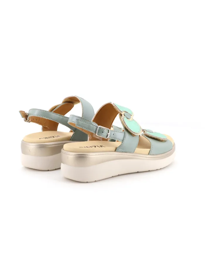 Cinzia Soft Sandalo Verde - Glamour Calzature