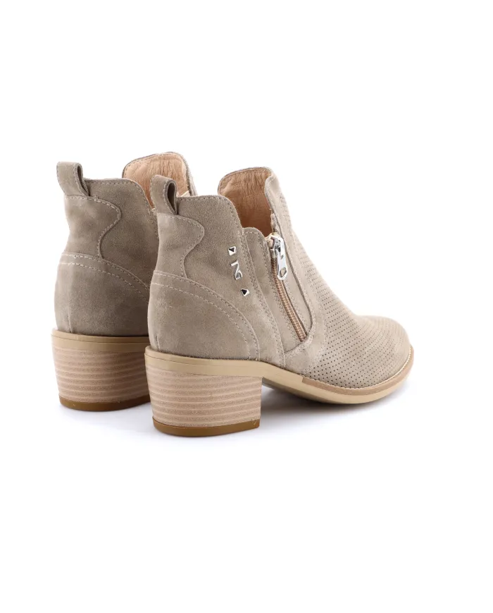 Nero Giardini Tronchetto Beige - Glamour Calzature