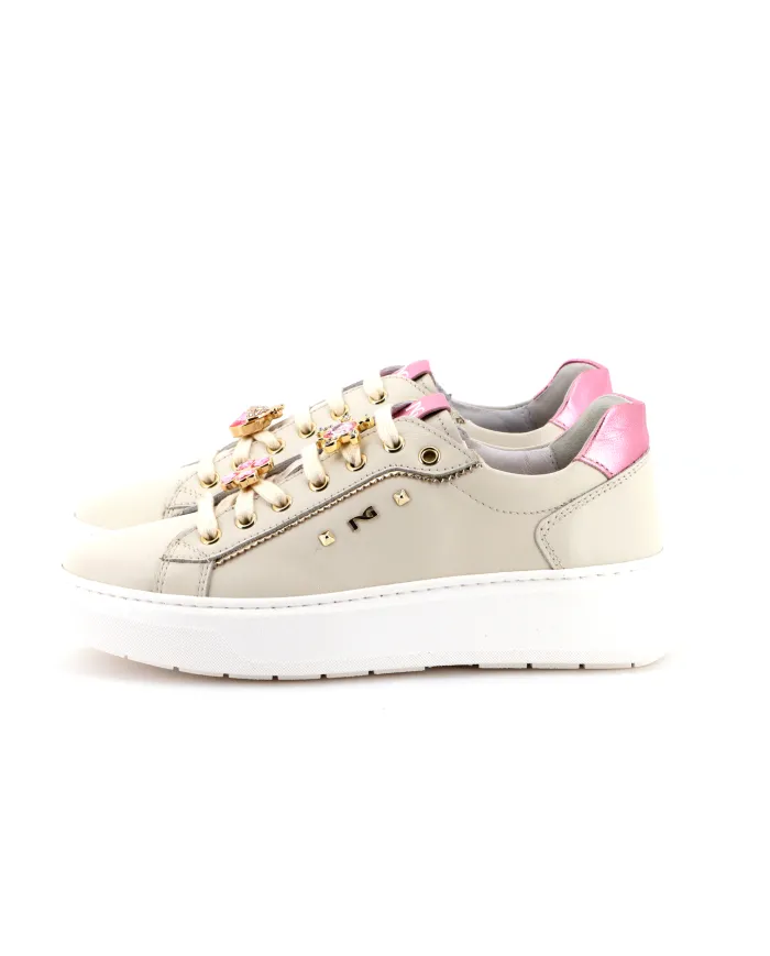 Nero Giardini Sneakers Avorio - Glamour Calzature
