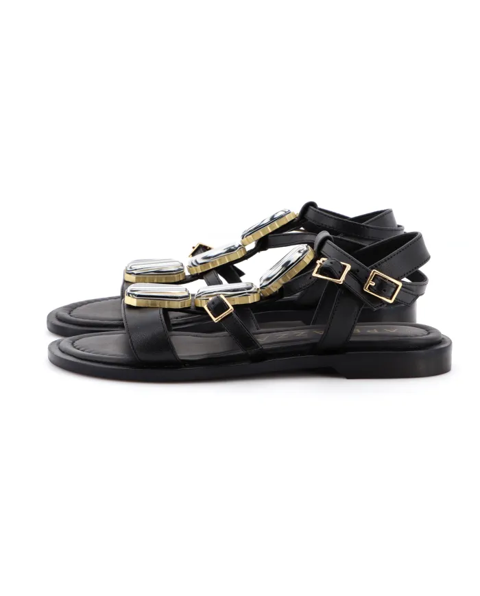 APEPAZZA Sandalo Nero - Glamour Calzature
