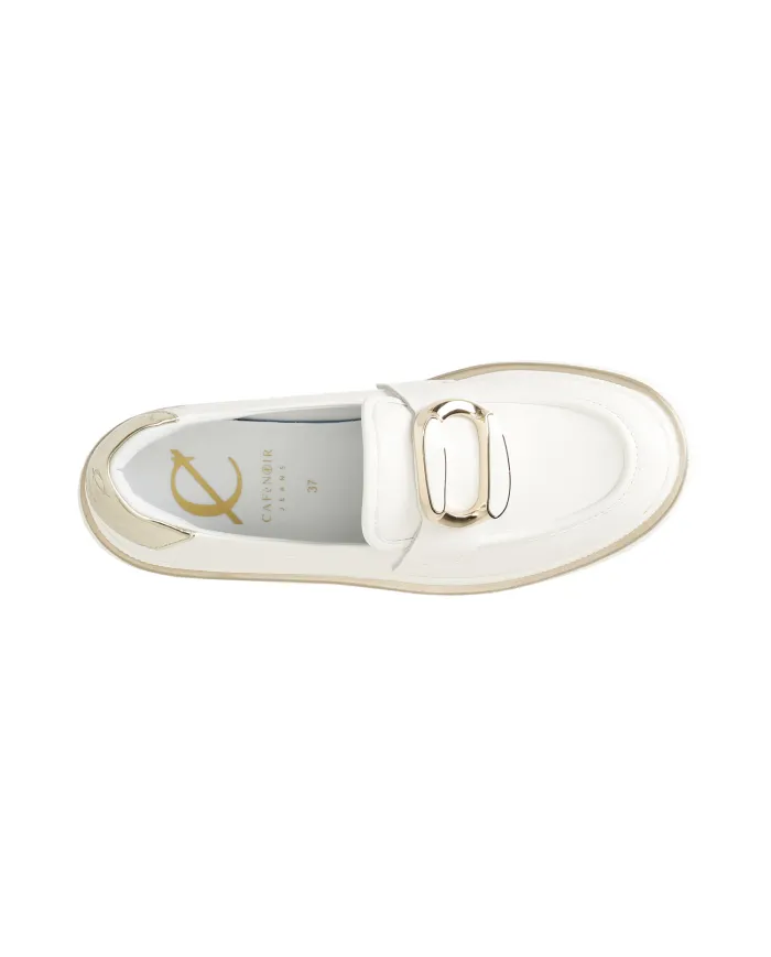 CafèNoir Mocassino Bianco - Glamour Calzature