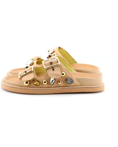 APEPAZZA Ciabatta Beige - Glamour Calzature