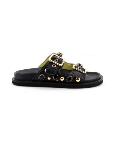 APEPAZZA Ciabatta Nero - Glamour Calzature