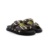 APEPAZZA Ciabatta Nero - Glamour Calzature