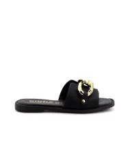 Cinzia Soft Ciabatta Nero - Glamour Calzature