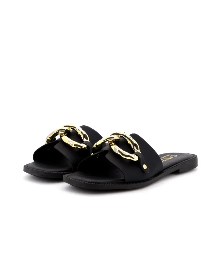 Cinzia Soft Ciabatta Nero - Glamour Calzature
