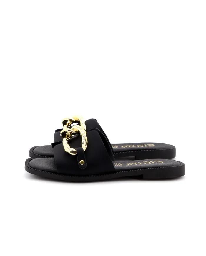 Cinzia Soft Ciabatta Nero - Glamour Calzature