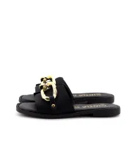 Cinzia Soft Ciabatta Nero - Glamour Calzature