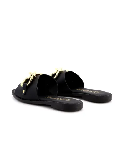 Cinzia Soft Ciabatta Nero - Glamour Calzature