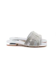 ALBANO Ciabattina Argento - Glamour Calzature