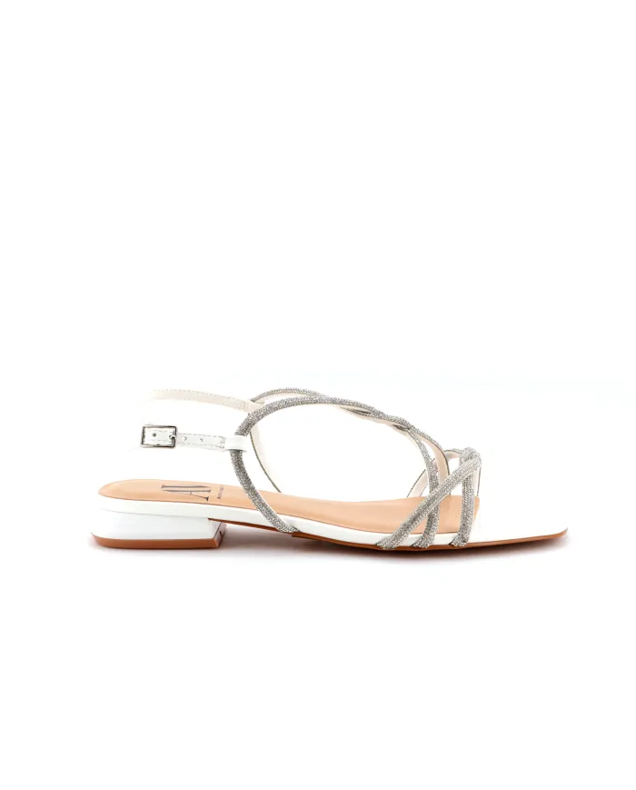 ALBANO Sandalo Bianco - Glamour Calzature