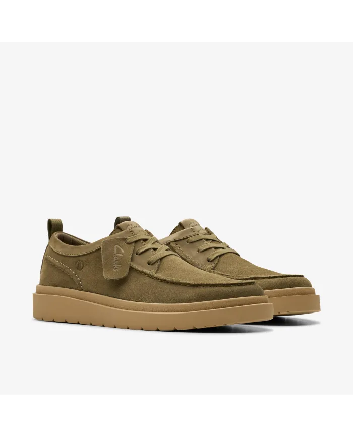 Clarks Polden Moc Verde - Glamour Calzature