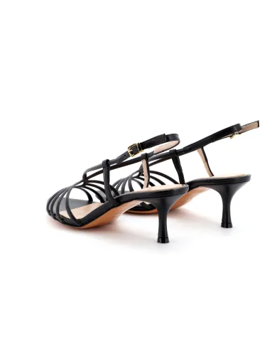 ALBANO Sandalo Nero - Glamour Calzature