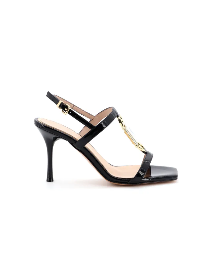 ALBANO Sandalo Nero - Glamour Calzature