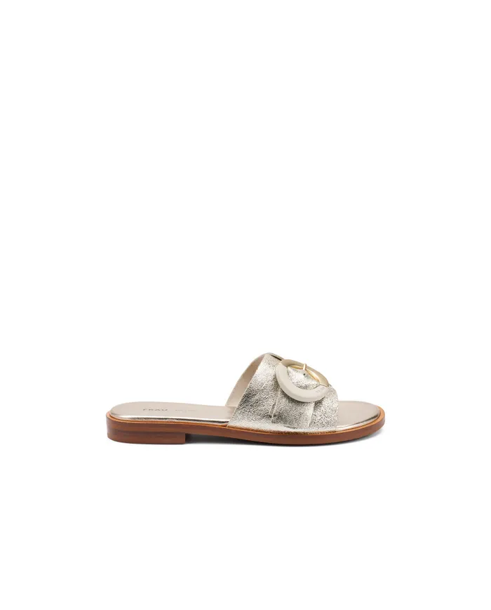 Frau Ciabatta Platino - Glamour Calzature