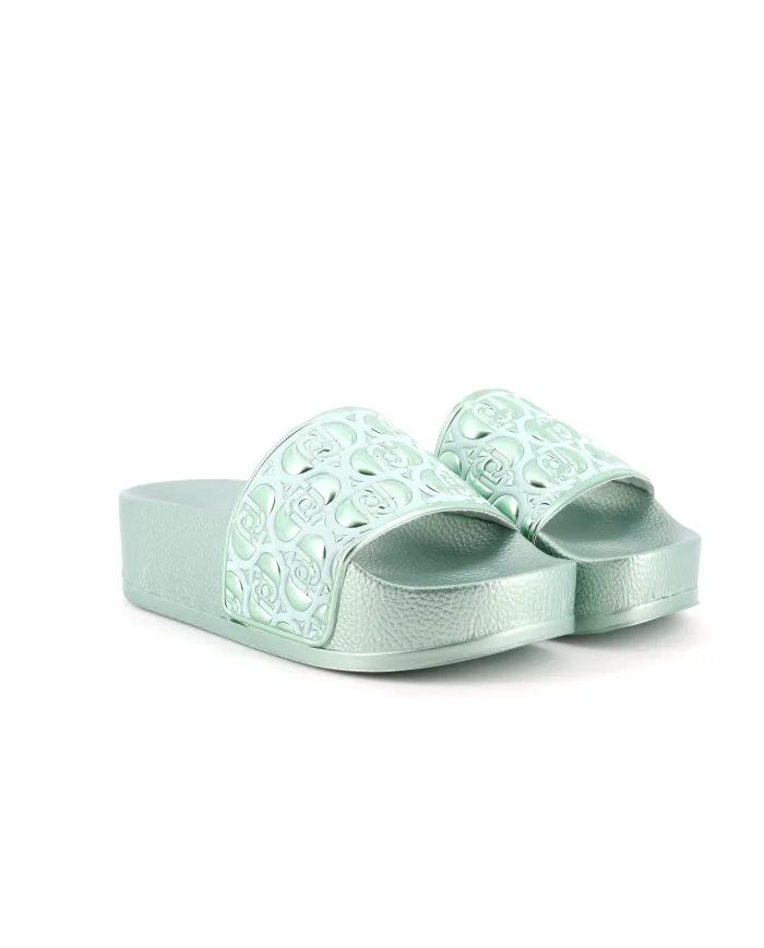 LIU-JO Ciabatta Verde - Glamour Calzature