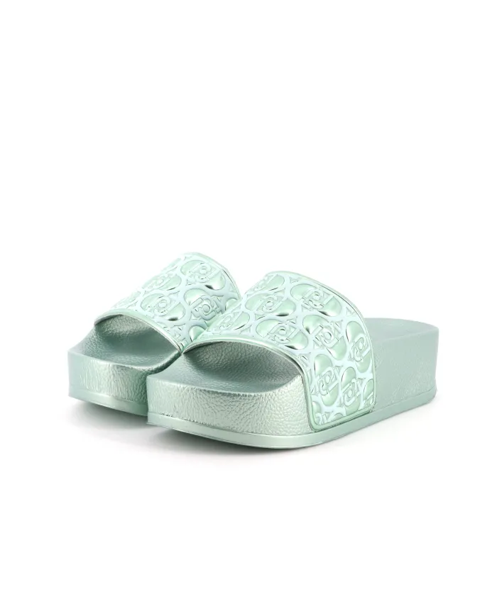 LIU-JO Ciabatta Verde - Glamour Calzature