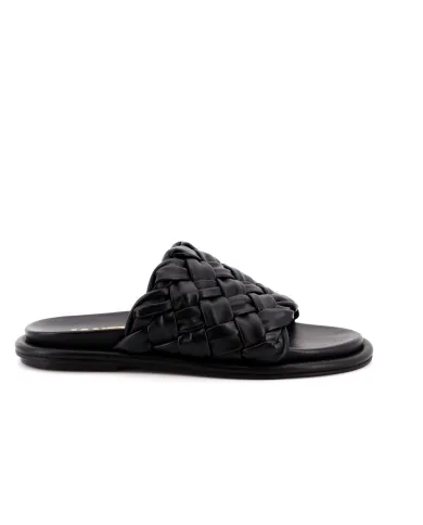 JANET&JANET Ciabatta Nero - Glamour Calzature