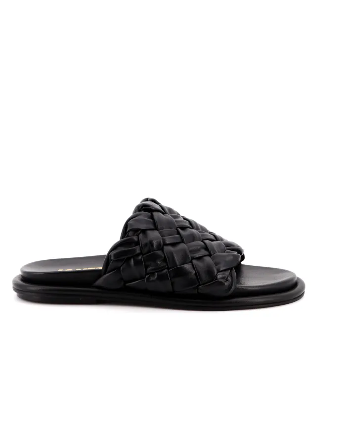 JANET&JANET Ciabatta Nero - Glamour Calzature