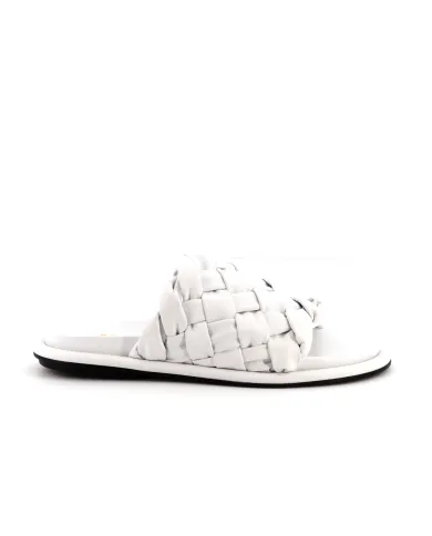 JANET&JANET Ciabatta Bianco - Glamour Calzature
