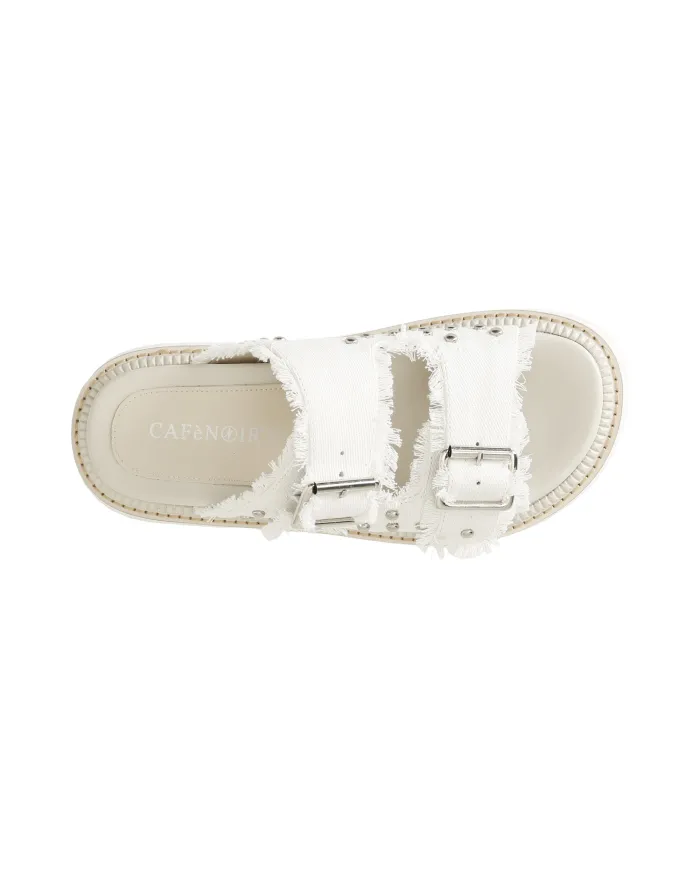 CafèNoir Ciabatta Bianco - Glamour Calzature