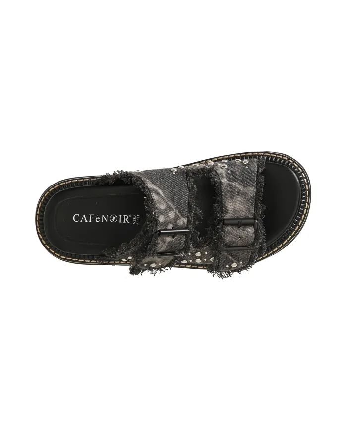 CafèNoir Ciabatta Nero - Glamour Calzature