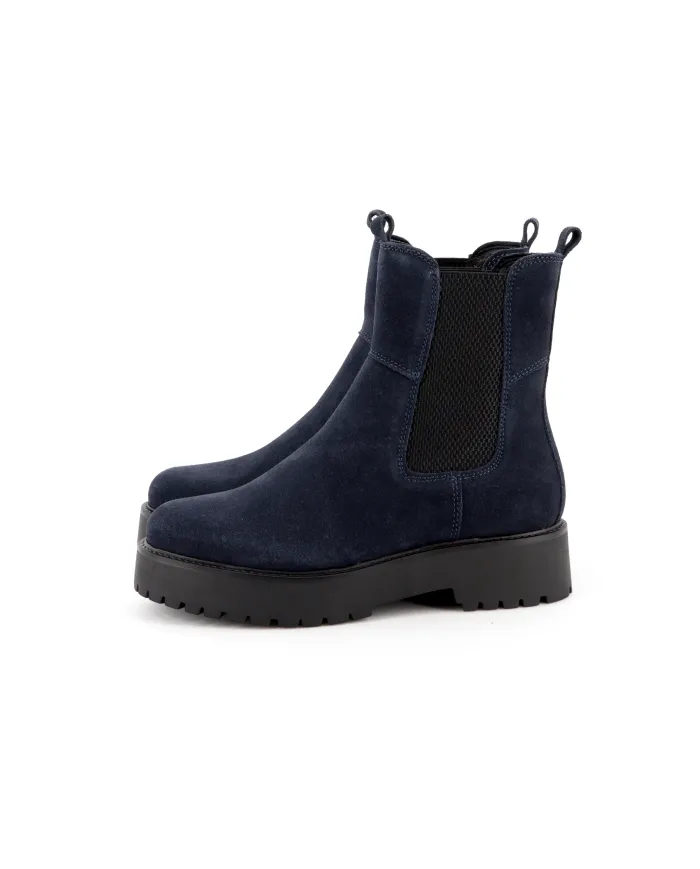 Cinzia Soft Tronchetto Blu - Glamour Calzature