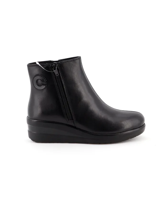 Cinzia Soft Tronchetto Nero - Glamour Calzature