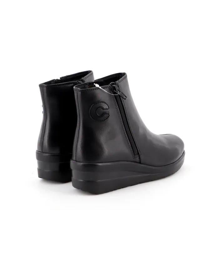 Cinzia Soft Tronchetto Nero - Glamour Calzature