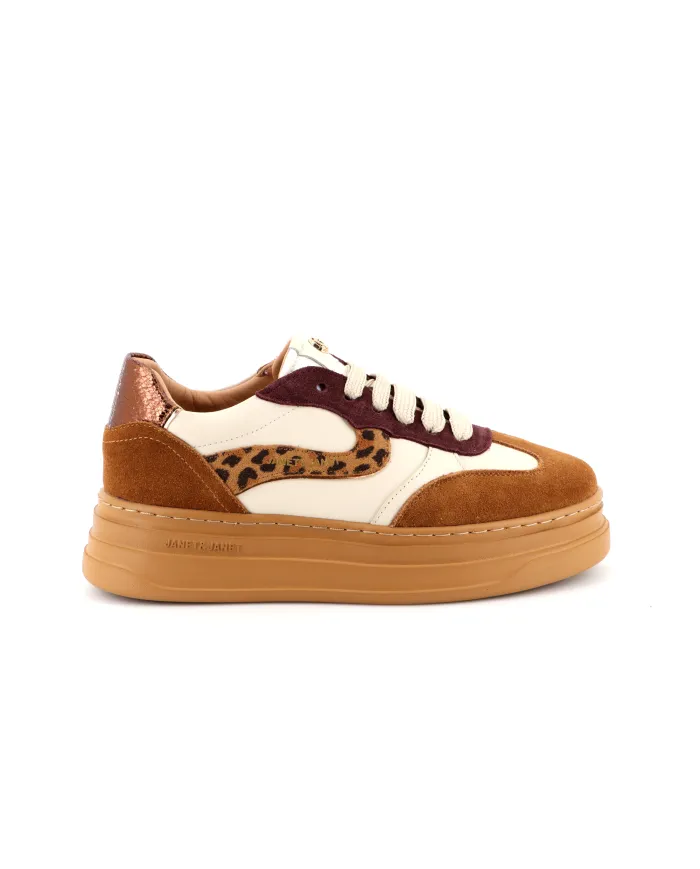JANET&JANET Sneaker Beige - Glamour Calzature