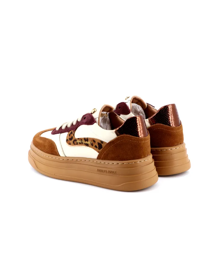JANET&JANET Sneaker Beige - Glamour Calzature