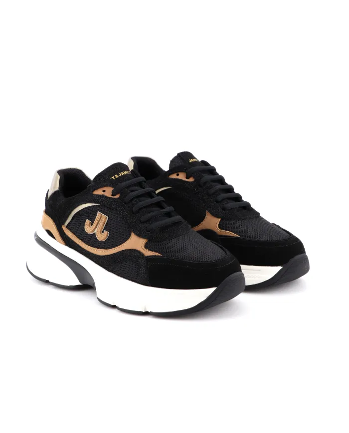 JANET&JANET Sneakers Nero - Glamour Calzature