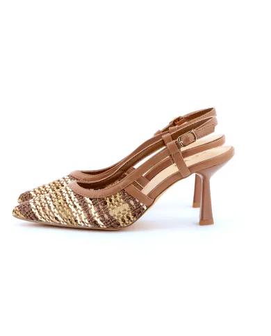 KEYS Slingback Cuoio